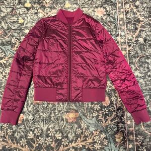 Lululemon Non Stop Reversible Bomber Jacket - Berry